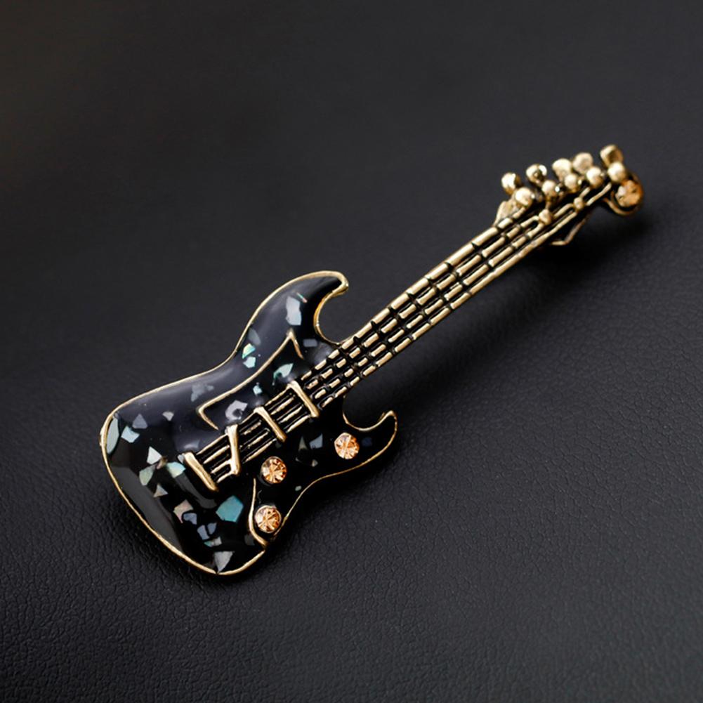 Stylish Pin Brooch of Guitar Model Sweater Accessories Wedding Banquet Jewelry