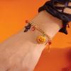 Halloween Gothic Pumpkin Ghost Bat Spider Bracelet for Women Cartoon Skeleton Mummy Cobweb Cat Wrist Chain Party Jewelry Gift