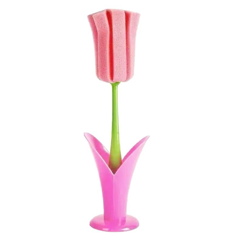 Tulip Detachable Cup Cleaning Brush with Replacement Sponge Head