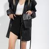 Women Satchel Purse Zipper Gothic Crossbody Bag Strap Adjustable Cross Crossbody Pouch PU Leather Halloween Versatile Bag