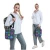 Colorful Neon Dog Paw Pattern Insulated Lunch Bag for Women Children Portable Food Boxes Thermal Lunch Box Tote