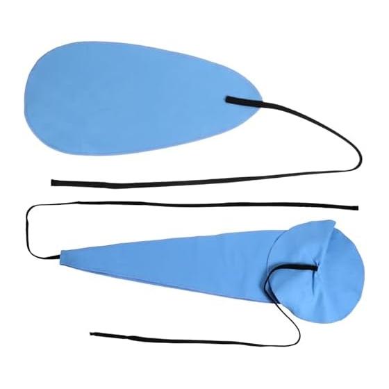 Abaodam Set of 2 Musical Instrument Cleaning Cloths Made of Blue Flannel Material Lightweight, Easy To Carry and Reusable Cleaning Goods Perfect for