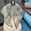 Vintage Korean Style Paisley Print Lightweight Women Fashion Neck Scarf