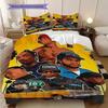 Rap Legends Street Art Tribute Threepiece Set 1 Duvet Cover 2 Pillowcase Without Core Soft And Comfortable Duvet Cover And Pillowcase