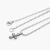 Jbans Classic Antique Cross Pendant Soft Chain Necklace (C2501-An835_Sv)