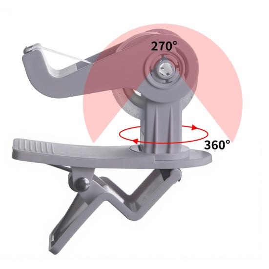 Tischbandabroller Tragbarer Klebebandrollenhalter mit Klemme für Zuhause Büro Schule Schreibwaren Verpackung Geschenkverpackung