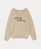 TARVERT Loose V-Neck Knit - Beige