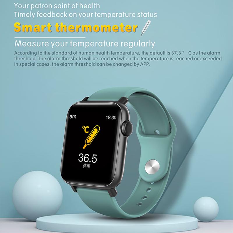 Buy QS19 Smart Watch Body Temperature 24H Measurement Heart Rate Fitness  Tracker Full Touch Smartwatch at affordable prices — free shipping, real  reviews with photos — Joom