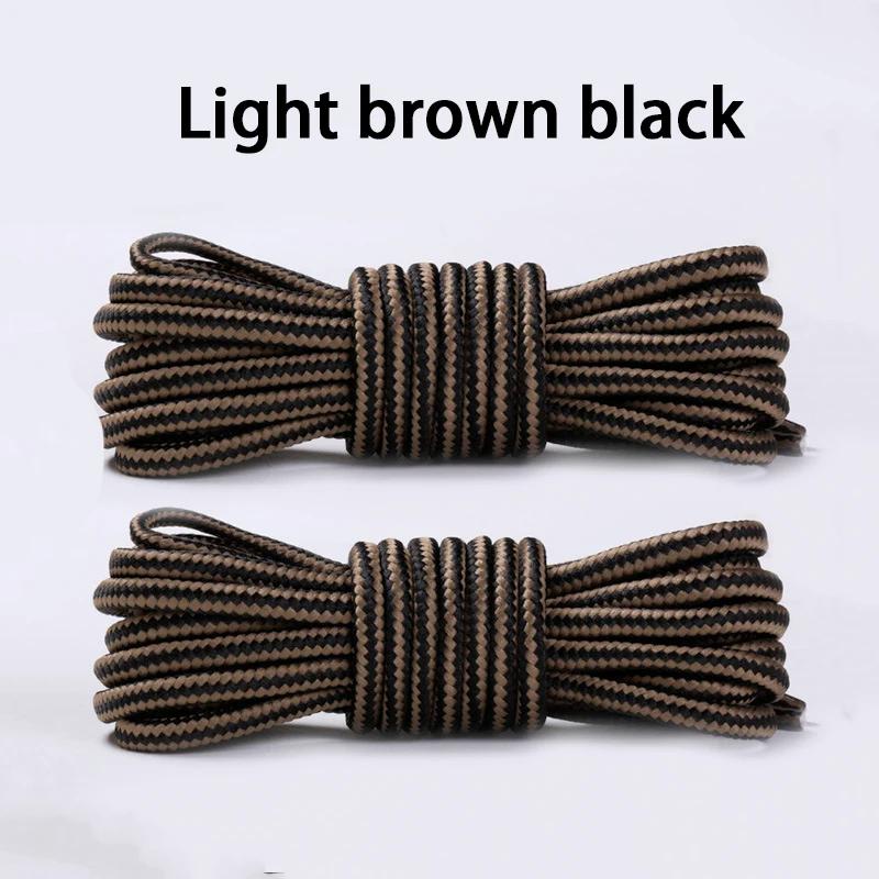 2 Pair NEW Heavy Duty Round Boot Laces Durable Striped Shoelaces for Hiking Work Boots Outdoor Sports Sneaker Shoe Laces