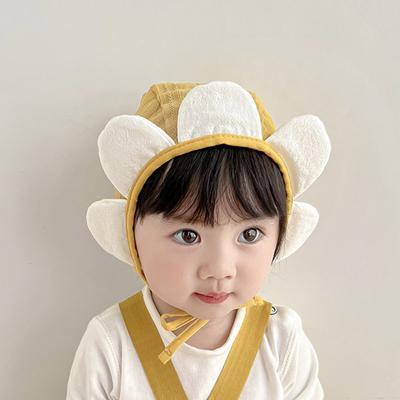 Cappello di Cotone per Protezione Orecchie Bambino Adorabile Girasole Berretto Skullies per Neonato Autunno Inverno Caldo Berretto Beanie per Bambino Cappello Pullover per Bambini