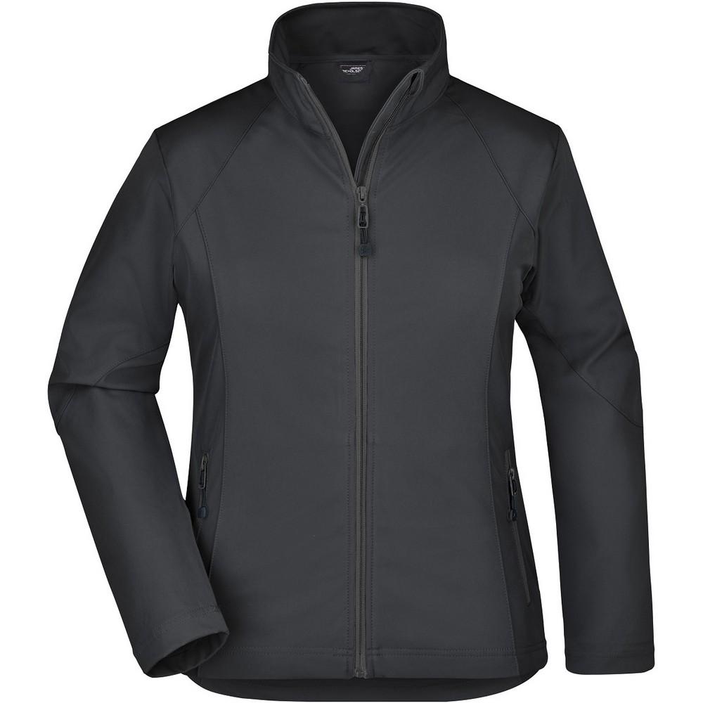 James and Nicholson Womens/Ladies Plain Stretch Soft Shell Jacket