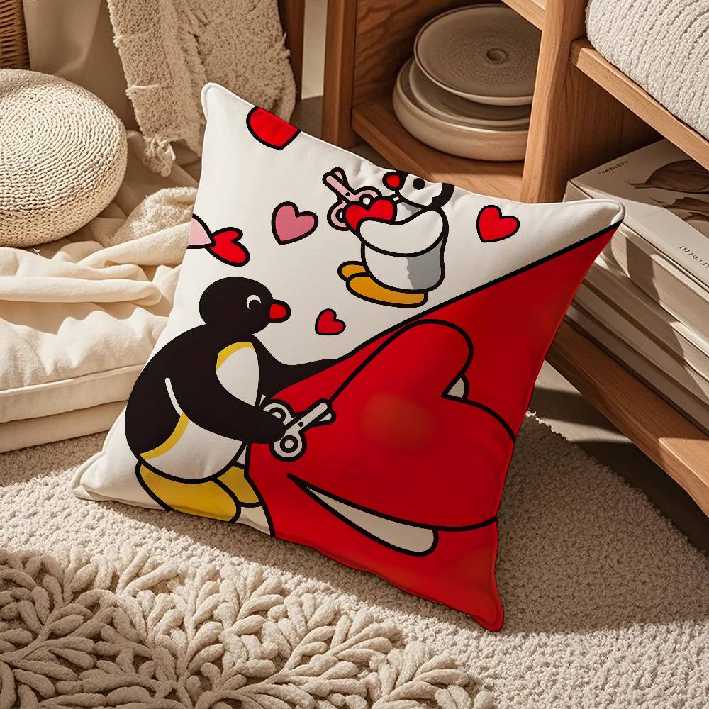 

Аниме наволочка P-p-pingu Комфорт Диван-кровать Шелковистая Элегантная Невидимая молния На заказ Декоративная наволочка для подушки 16x16Inch