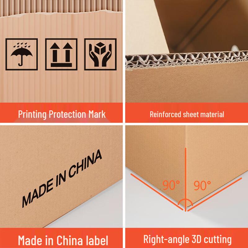 Cardboard Moving & Storage Boxes with Buckle Handles