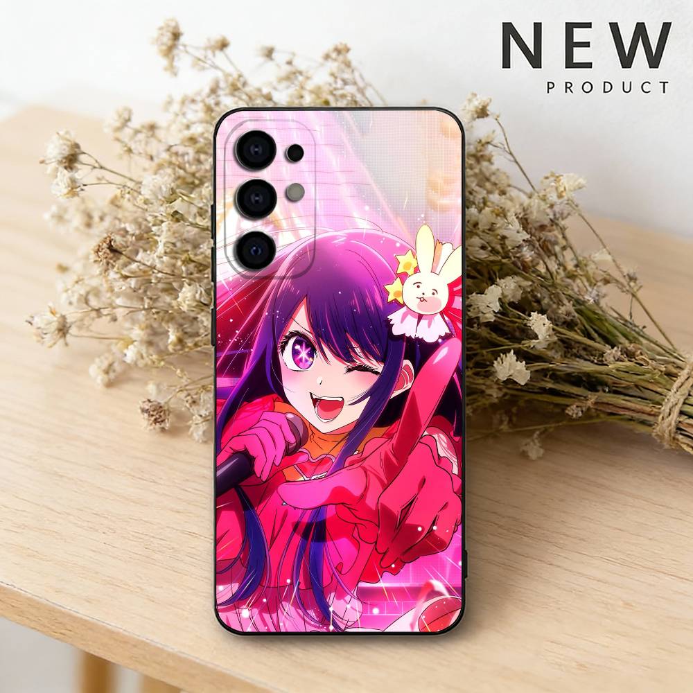 O-Oshi Anime No Ko Phone Case For Samsung S26,25,24,23,22,21,20,30,Ultra,Plus,Fe,Lite Black Shell