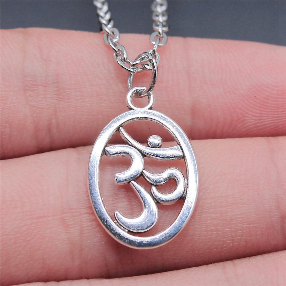 OM Jógový náhrdelník na krk 43cm řetízek Dámské šperky Plážové Boho věci