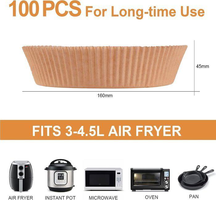 Bakplåtspapper - UGNSMATTA - Rund Pergamentpapper - 100 Stycken - 16 cm - Non-stick