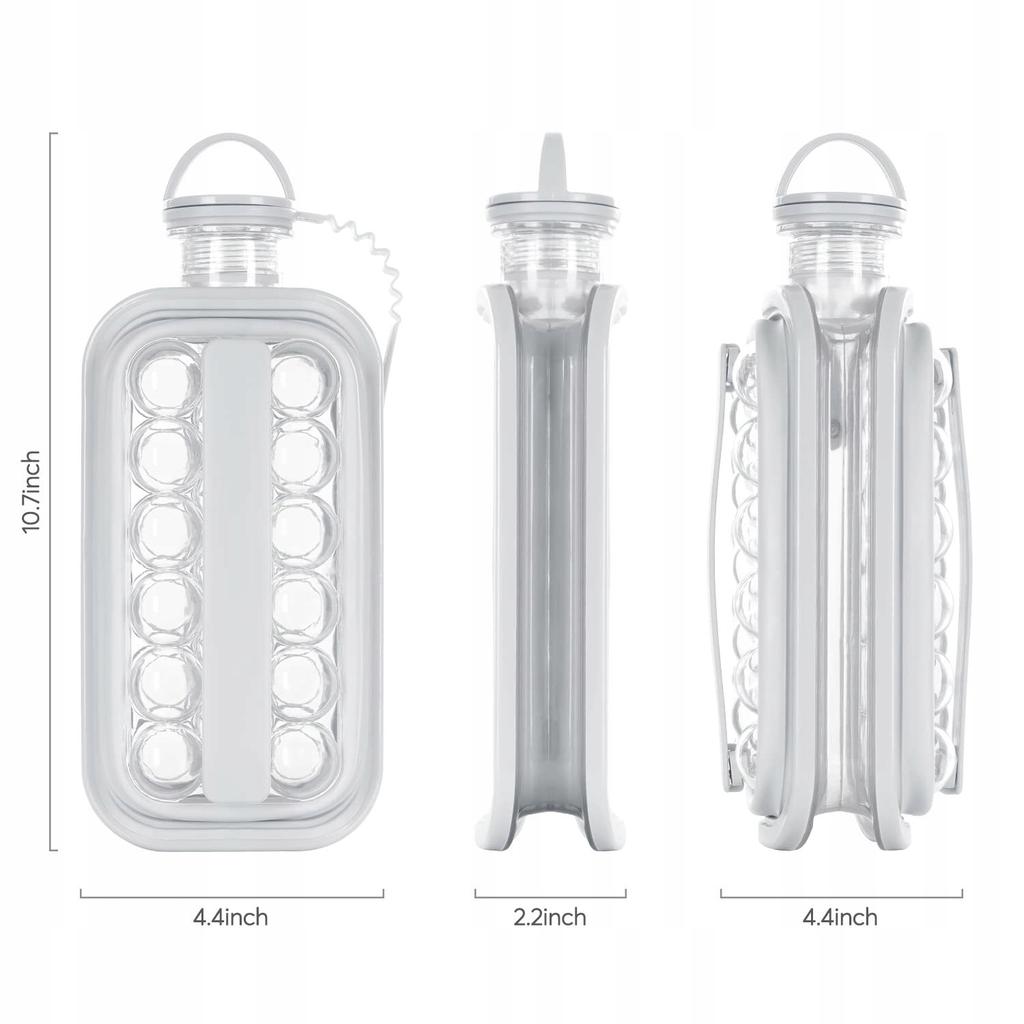 Ice Mold Bottle Portable Beach Camping Picnic Tritan 2In1 Mobile 17X