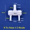 8-5mm 4~20 Head Oxygen Gas Diverter Aquarium Fish Tank Hose Joint Air Pump Oxygenation Distributor Porous Gas Drainage Connector