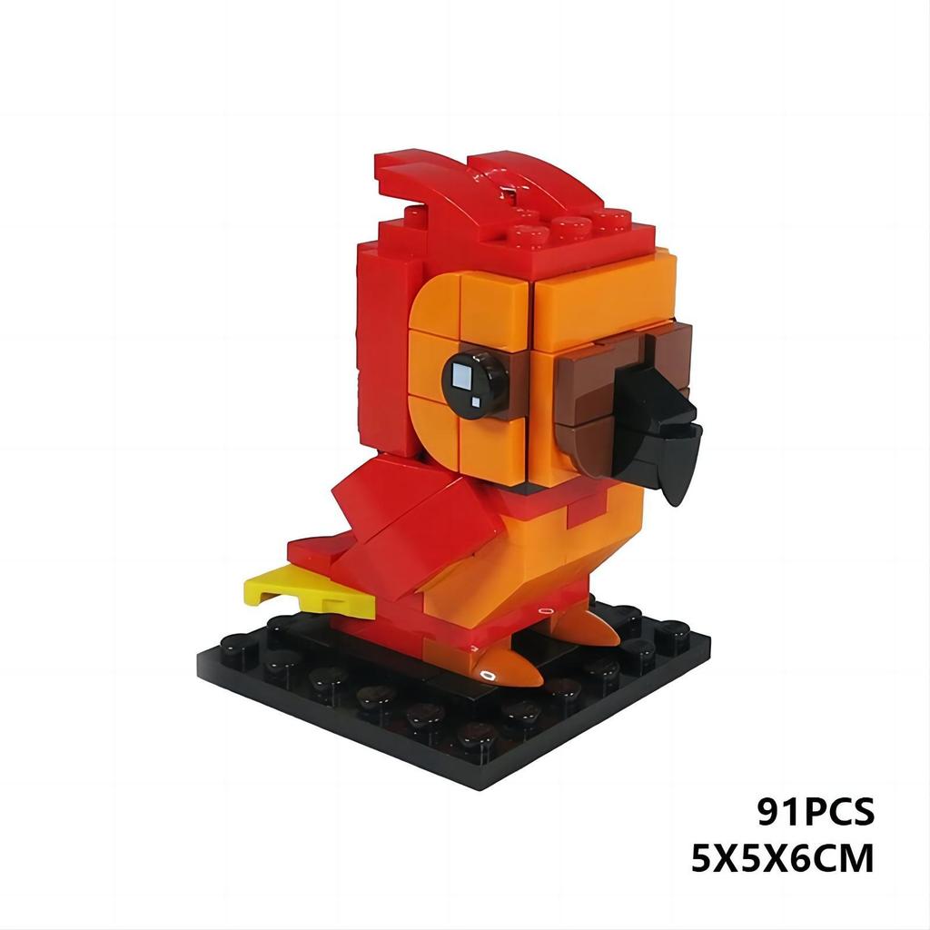 Building Blocks MOC Dumbledore's Phoenix Fox Small Particle Brick Building Block Toys