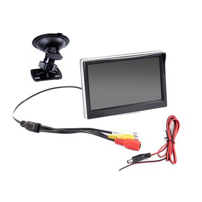 Monitor de mașină AHD 1080P Ecran de 5 inchi pentru camera de marșarier cu vedere spate Afișaj LCD TFT color HD digital