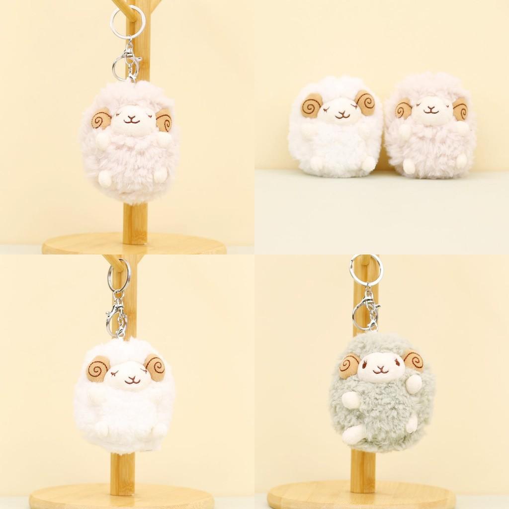 Cute Cartoon Sheep Plush Keychain Soft Stuffed Animal Doll Couple Gift