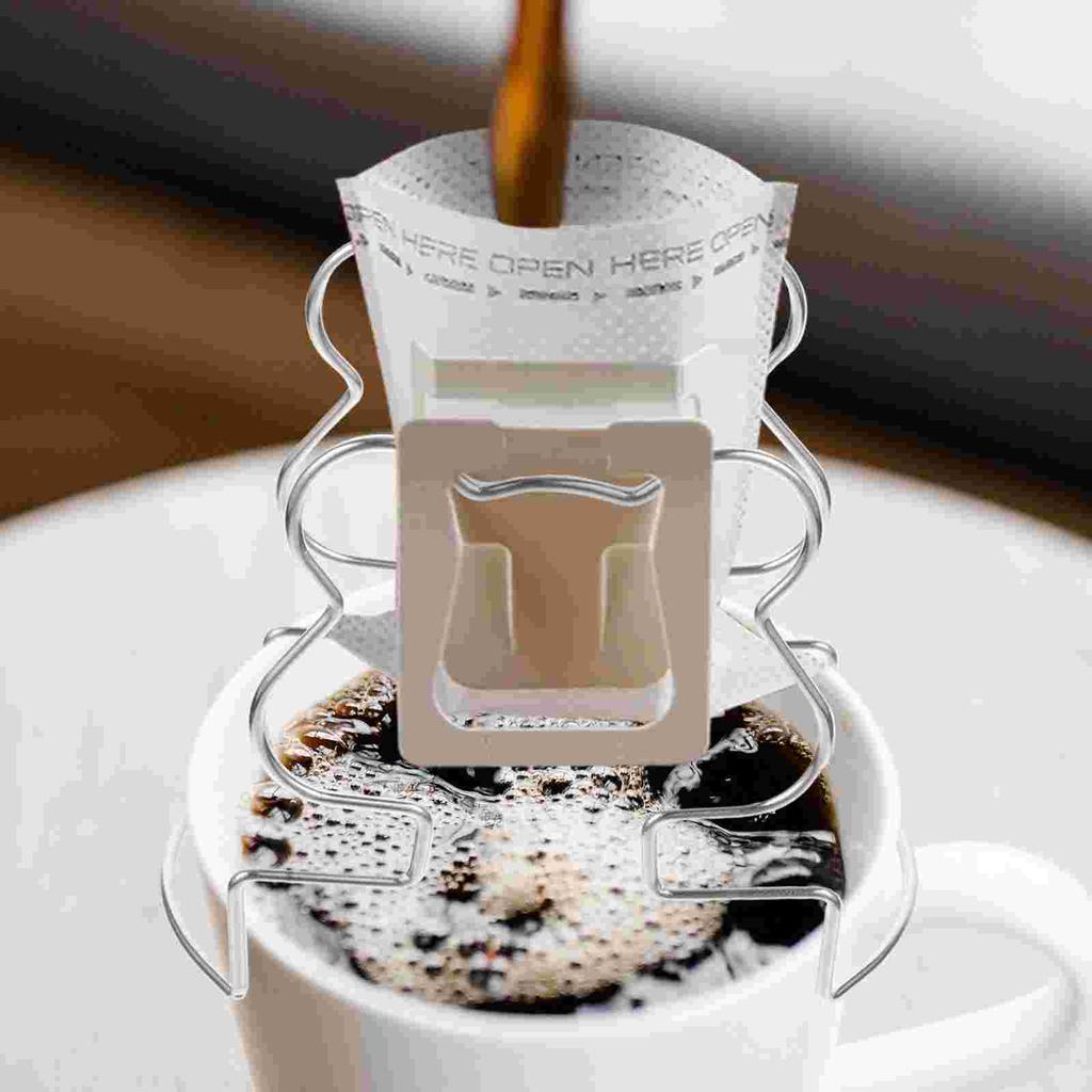 Japanese Coffee Rack Dripper for Home Hanging Reusable Filters Bag 304 Stainless Steel Holder Stand Paper