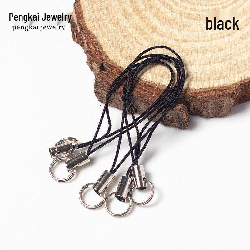 100 Colorful Double Loop Mobile Phone Lanyards - Doll Polyester Pendant Ropes for DIY Jewelry and Handmade Projects