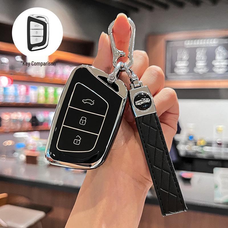 JAC Car Key Cover for Jiayue A5, X4, X7, iC5, iEVS4/7S/T8, Ruifeng S4/S7/M6.
