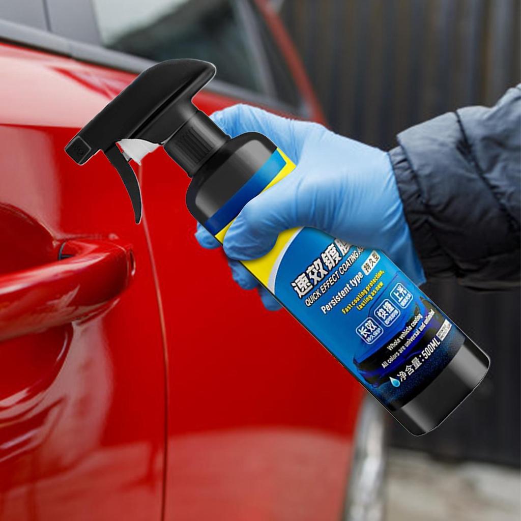 500ml Car Ceramic Coating Spray Car Scratch Wax Coating Spray Quick Effect Scratch Wax Polish Wash Oil Film Glass