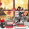 17 Pcs/set, Christmas, Tiered Tray Decorations, Hot Cocoa Bar Supplies, Christmas Signs, Winter Tiered Tray, Decorative Set