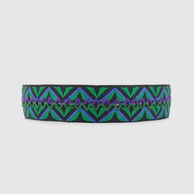 LALA African Pattern Hairband P-BLACK