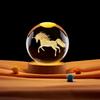 Unicorn Rotating 3D Crystal Ball Night Light with Colorful Bluetooth Base