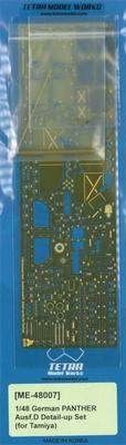 Tetra Model ME Series German Panther D Tank T Plastic Model Parts ME4807 1/48 (for Company)