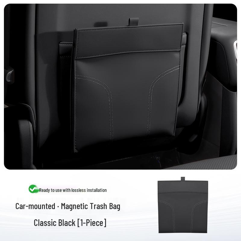Magnetic Car Seat Back Trash & Storage Bag Organizer