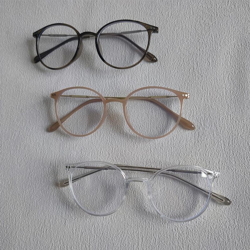 3 Pairs Per Set Women Basic Classic Anti-blue Light Glasses Vintage Round Simple Anti Blue Light Blocking Eyewear For Men