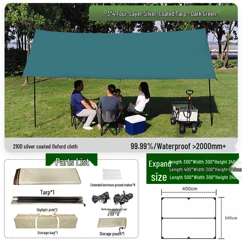 Blackout Camping Sunshade Canopy