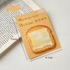 30 Sheets Simulated Toast Tearable Memo Pad Self-adhesive Planner Sticker Notepad  School Supplies