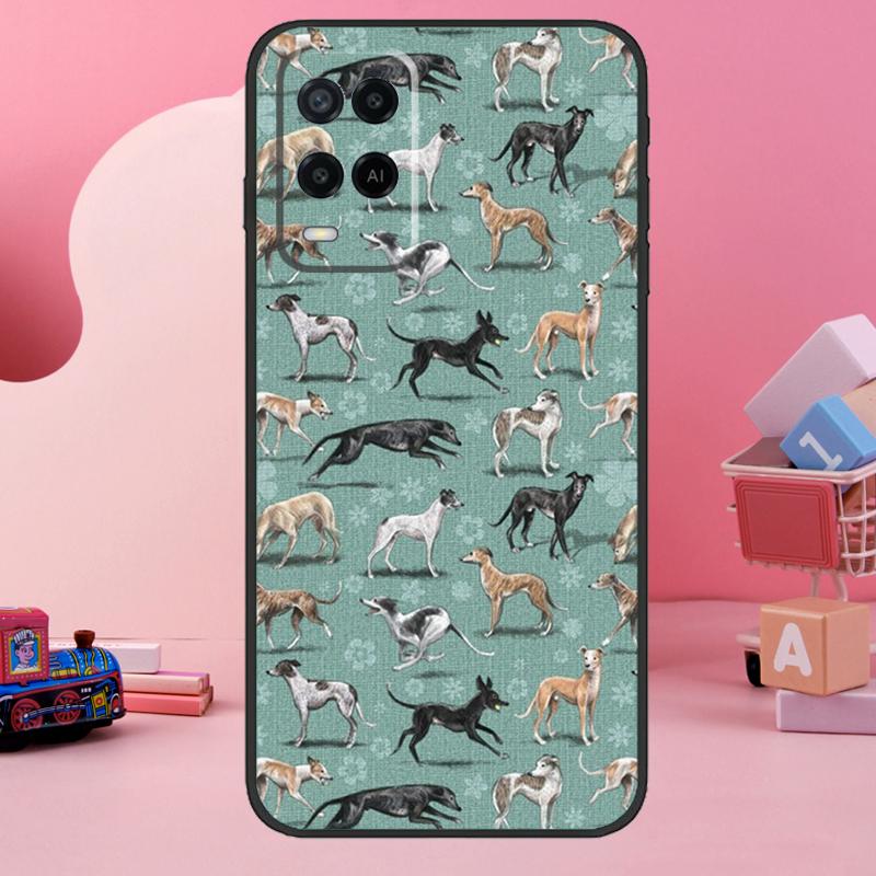 Galgo Greyhound Dog Case For Oppo A98 A78 A18 A38 A58 A60 A80 A40 A77 A57 A17 A74 A54 A94 A96 A76 A16 A15 A5 Pro
