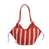Textured hollow large-capacity bucket bag armpit bag for women as a new fashionable and versatile commuter woven tote bag