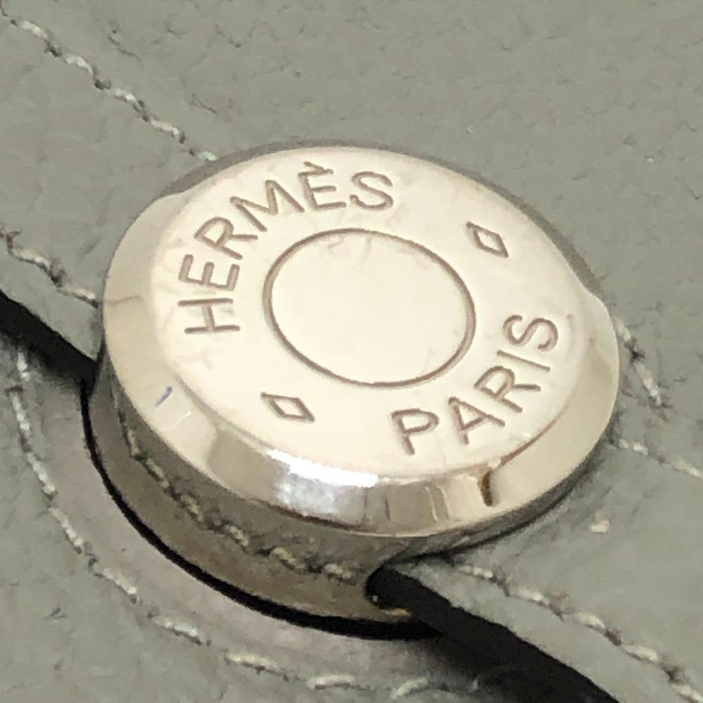 HERMES Dogon Long Wallet Bifold Long Wallet Togo Grimette (presumed) gray