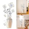 Adhesive Elegant 3D Flower Vase Wall Art Sticker Easy Installation Removable Decal For Apartment Dorm Home Wall Decors