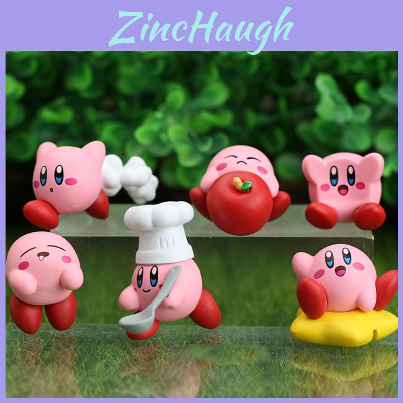 Cute And Detailed 6 Pcs Kirby Mini Figure Set For Anime Lovers