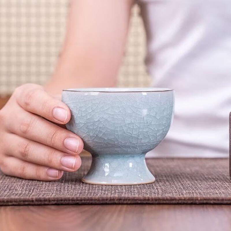 

Чашка для кунг-фу Tao Ding Xuan Ru Kiln с высоким основанием и ледяной кракелюрой