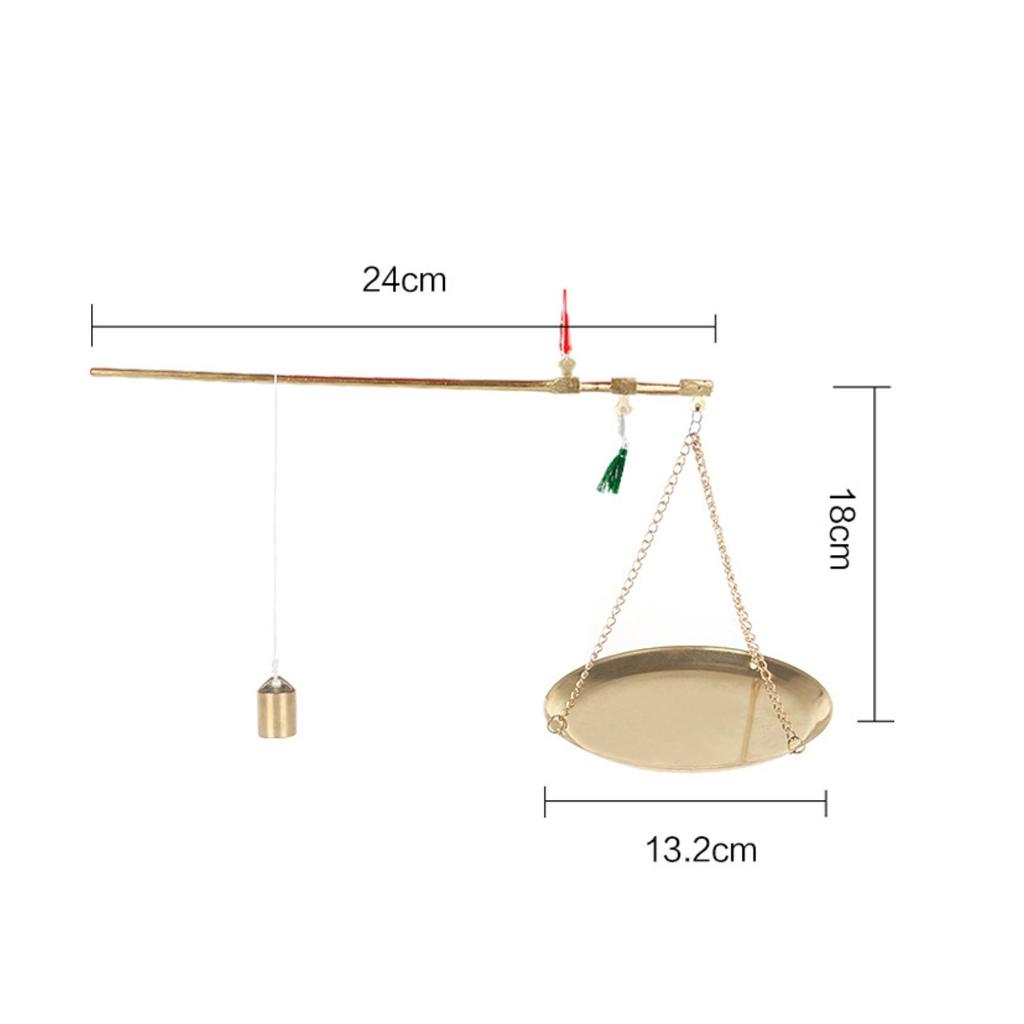 Handmade Copper Balance Scale Manual Graduated Beam Long-Lasting