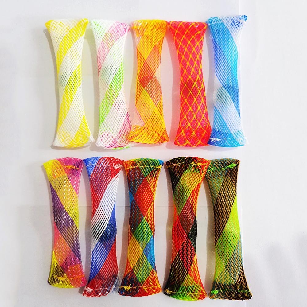 Sensory Toys Marbles Ball Autism ADHD Anxiety Therapy Toys EDC Stress Relief Hand Fidget Toys Braided Mesh Easy Bend With Marble