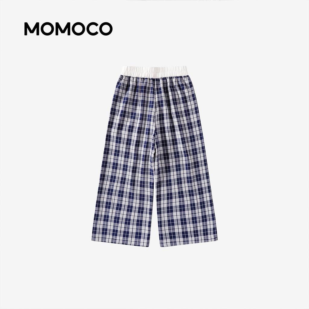 Mamimaka Girls' Casual Pants Summer New Product Fashion Plaid Pants