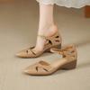 Chaussures à bout ouvert à semelles épaisses et talons épais. Nouveau Style Tongs. Chaussures pour femmes.