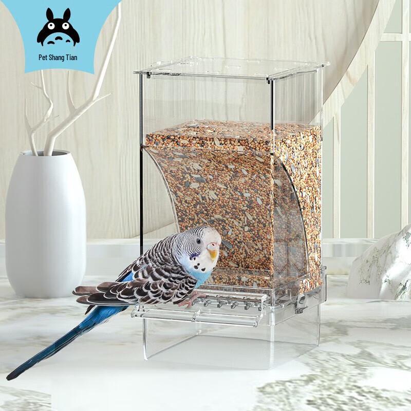 Transparent Automatic Anti-Splash Bird Feeder