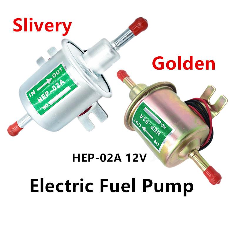 High Quality Low Pressure Universal Diesel Petrol Gaso Line Electric Fuel Pump HEP-02A 12V For Car Motorcycle