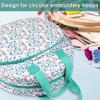 Oxford Cloth Cross Stitch Bag Embroidery Thread Bag Maple Leaf Round Organizer Bag Sewing Accessories Knit Embroidery Supplies